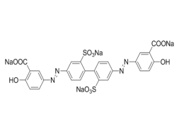 tetrasodium(3E,3'E)-3,3'-[(2,2'-disulfonatobiphenyl-4,4'-diyl)di(1E)hydrazin-2-yl-1-ylidene]bis(6-oxocyclohexa-1,4-diene-1-carboxylate)